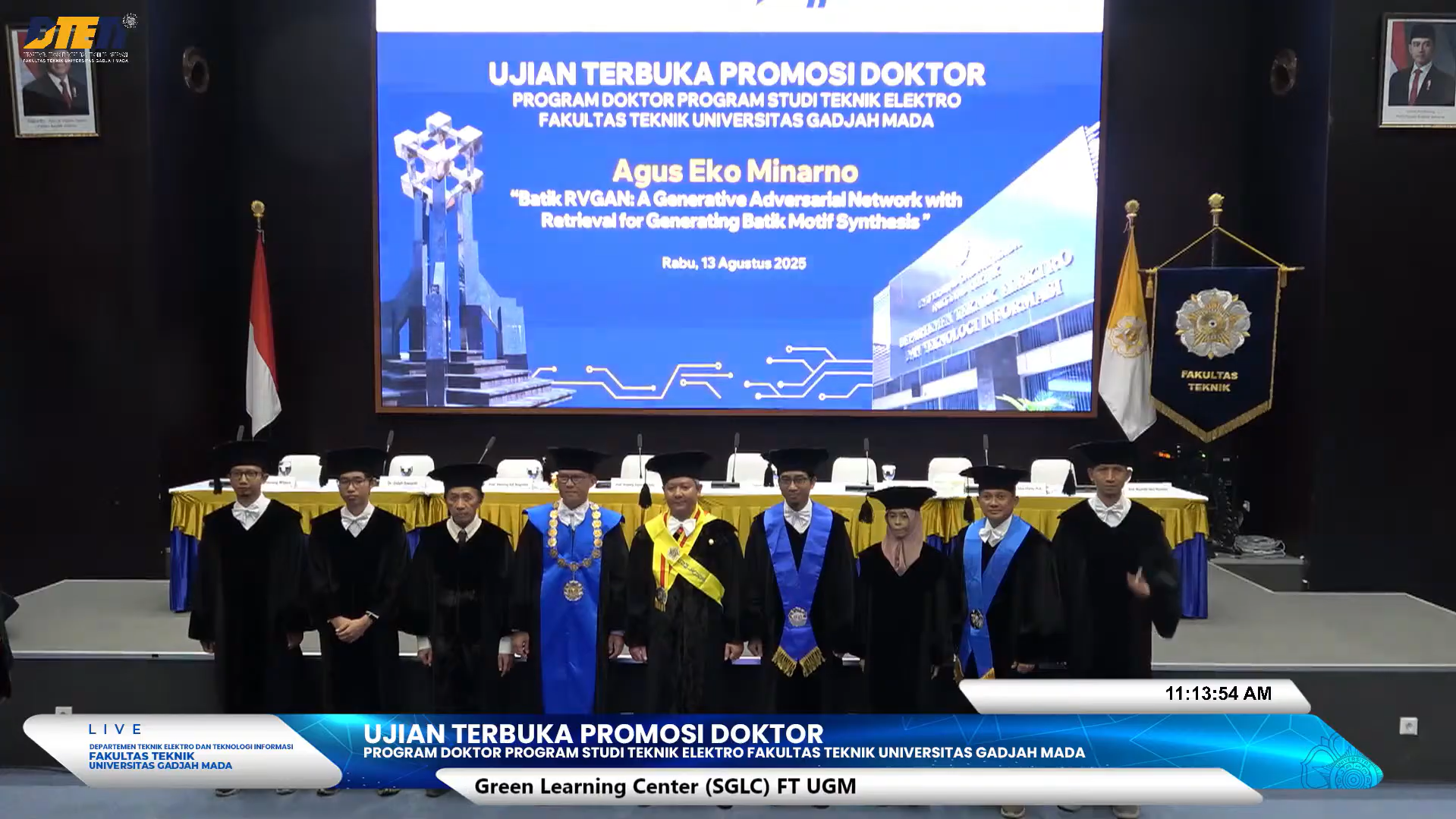 Agus Eko Minarno Raih Doktor dengan Inovasi Batik RVGAN