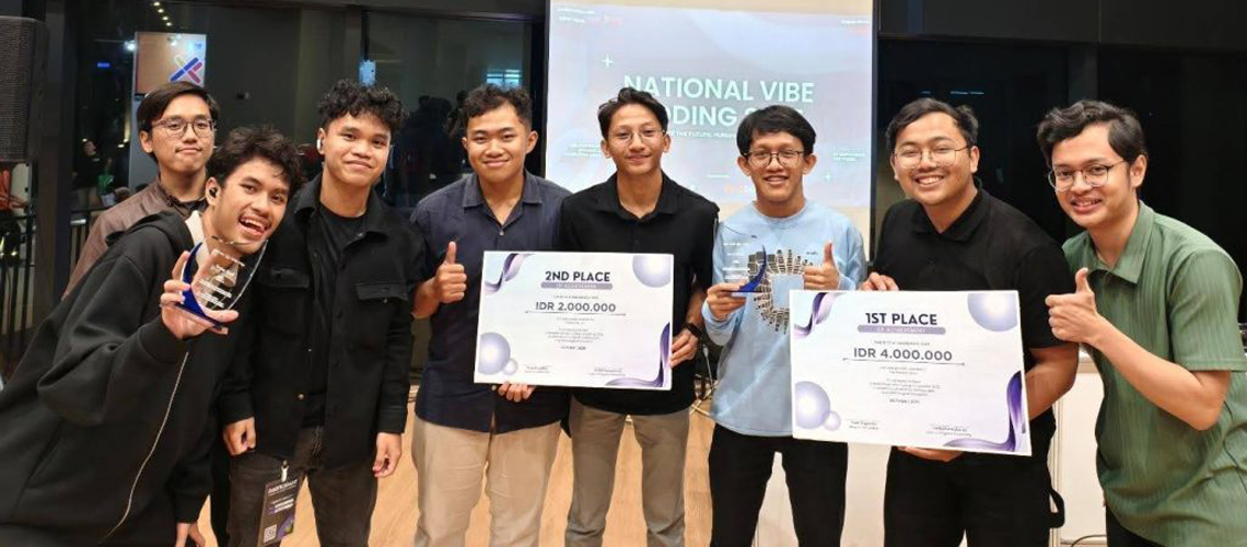 Hadirkan Solusi Digital untuk UMKM dan Event, Tim DTETI FT UGM Borong Juara 1 dan 2 di National Vibe Coding Competition 2025