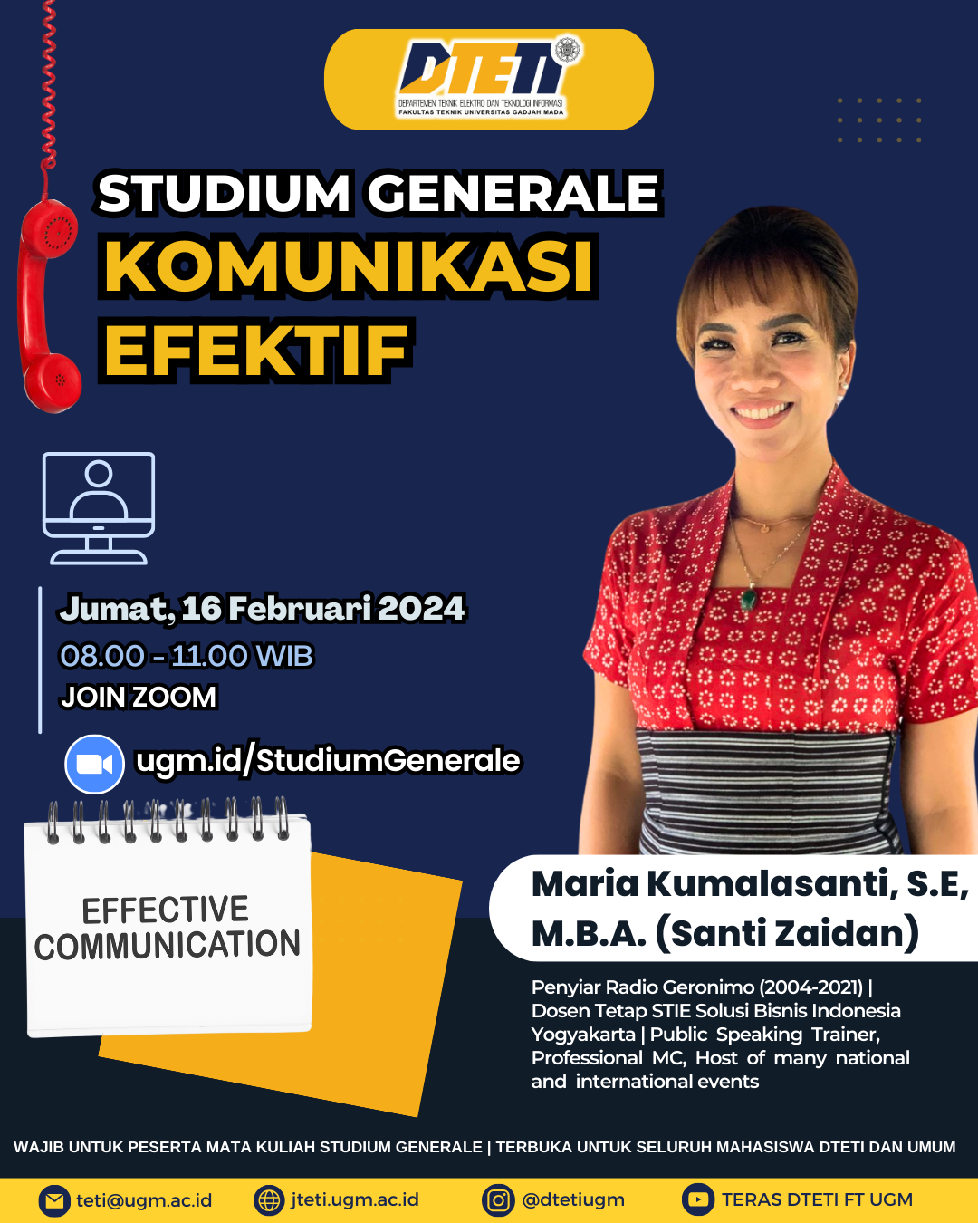 Studium Generale Komunikasi Efektif – Jteti Ft Ugm