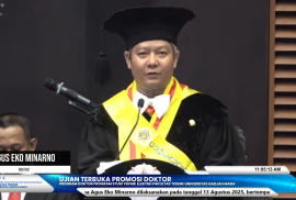 Agus Eko Minarno Raih Doktor dengan Inovasi Batik RVGAN